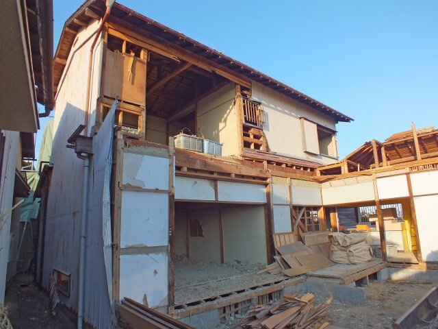 岡山の解体工事の実施工程